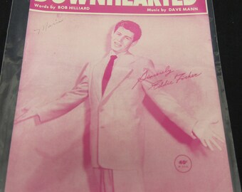 Downhearted (Sheet Music) Hilliard & Mann As Sung By Eddie Fisher