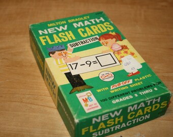 Milton Bradley Math Flash Cards - Subtraction - item #1442