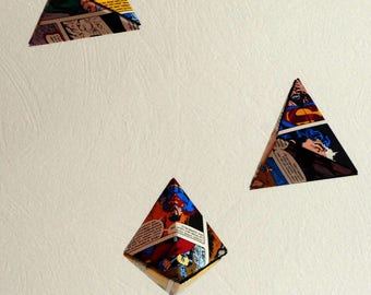 Comic origami mobile