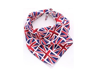 Union Jack Dog Tie on Bandana