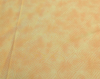 Yellow and Orange Patterned Cotton Fabric