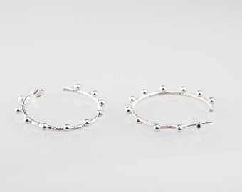 Earring 925 Sterling Silver Women Jewellery With Post Style Jewelry 28 mm
