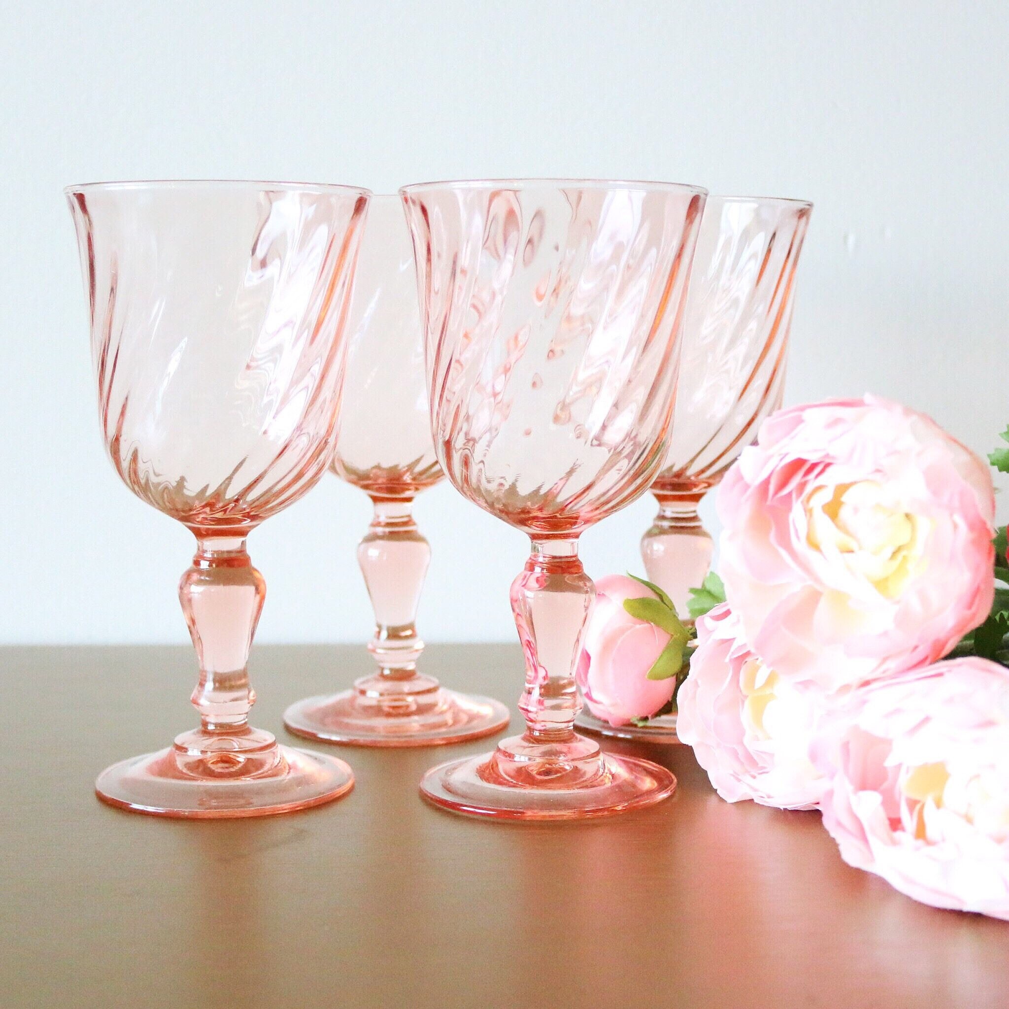 pink wine glasses pink wine glasses