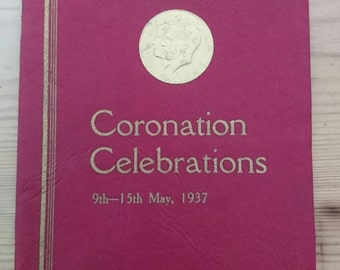 Vintage coronation booklet 1937
