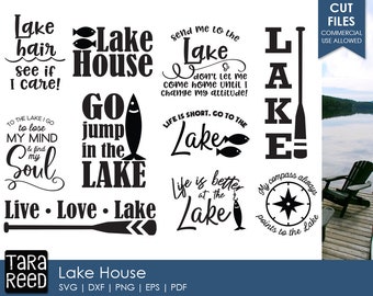 Lake House svg / Lake svg / Live Love Lake / Lake svg bundle / svg files / svg for Cricut / svg for Silhouette / svg bundle