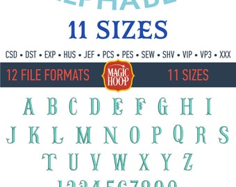 Fishtail Embroidery Font Alphabet Fishtail Machine Embroidery Design Files in Csd Dst Exp Hus Jef Pes Pcs Shv Sew Vp3 Vip Xxx formats.