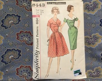 Simplicity dress pattern size 16 1/2