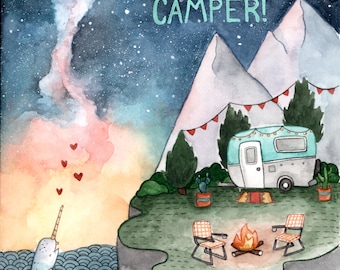 Happy Birthday Camper Card