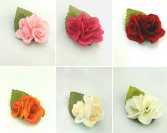Flower Hair Clip Set Of Two