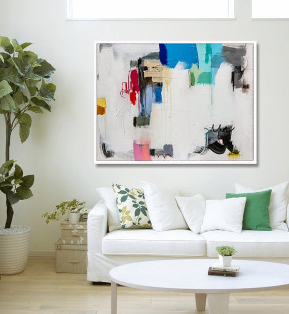 WHITE Abstract Art Print // Contemporary Modern Art // Giclée