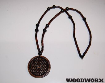 Flower of Life/Eye of Horus custom medallion.
