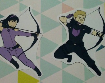 Hawkeye - Kate Bishop and Clint Barton - Stickers