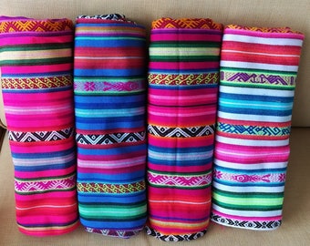 Ethnic fabric peruvian fabric aguayo fabric tribal fabric