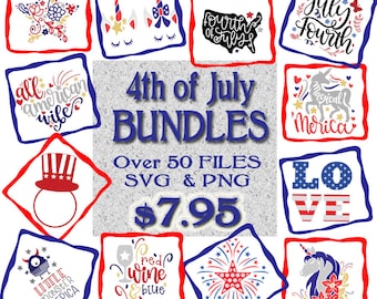 July 4th bundle SVG PNG Digital Download Cut File for Cricut Cameo Silhouette America Cut File Independence Day Patriots USA svg 4th of July