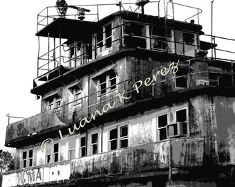Katrina Ghost Tug Boat in Madisonville Louisiana