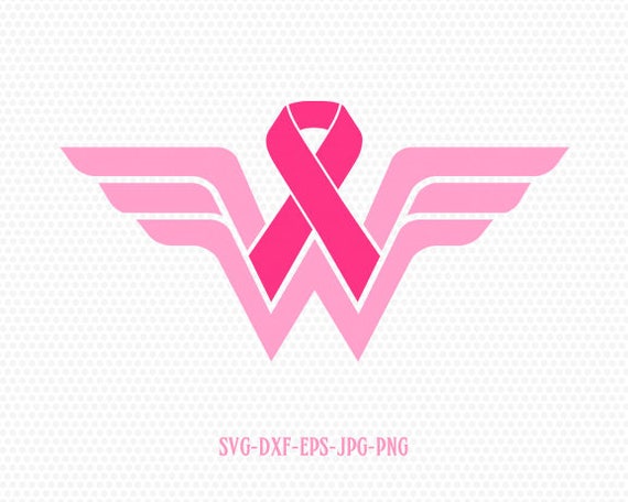 Download Wonder Woman Breast Cancer Awareness CriCut Files frame