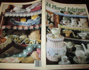 Thread Crochet Pattern Leaflet 24 Floral Edgings Leisure Arts 2847 Kimbrough Crocheting Patterns