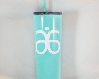 Arbonne, 20oz Stainless Steel Tumbler With Straw, Boss Babe, Multiple Color Options