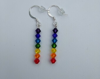 Rainbow Cyrstal Chakra Earrings