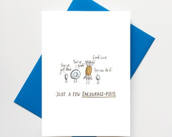 Encourage-mints! Good Luck Card