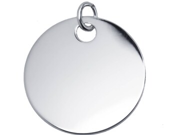 Large 35 mm sterling silver medal