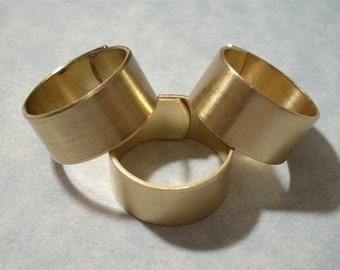 Adjustable Brass Rings Raw Brass Ring Blanks 3 pcs