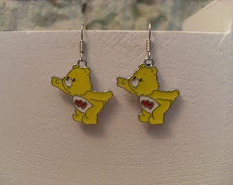 Earrings huggable teddy bear