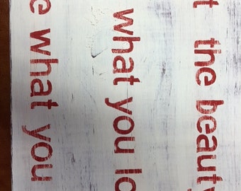 Hand Painted & Aged Wooden Signs