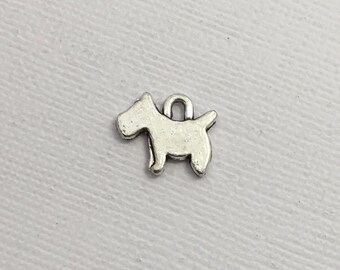 Dog Charm x 5pc Silver Pendant Doggie Puppy Canine Pet #250