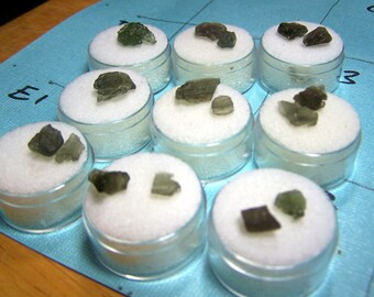 Moldavite genuine natural Czechoslovakia green tektite mineral stone - clearance sale - small specimens you choose gem jar coyoterainbow P9V