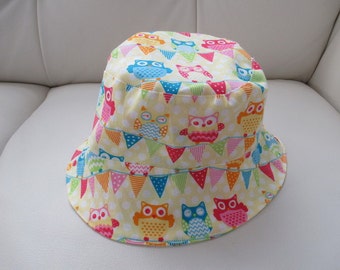 Yellow Owls Bucket Hat
