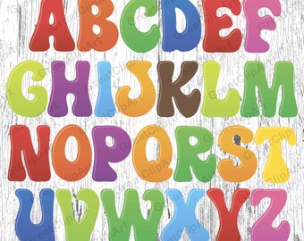 rainbow letters etsy