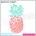 Fun Pineapple digital download clipart graphic