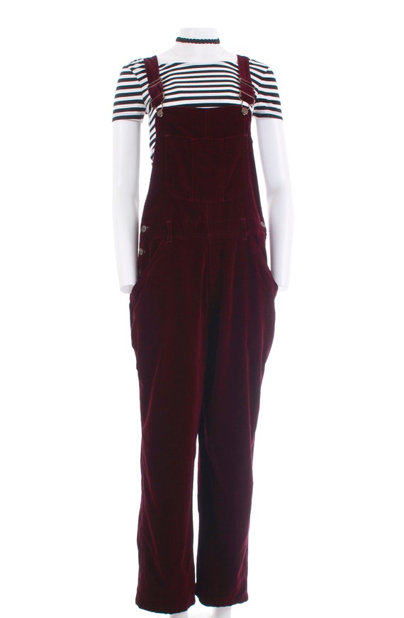 red velvet overalls