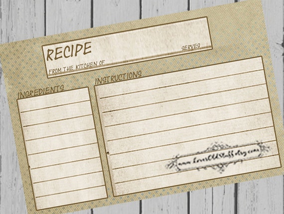 free printable recipe cards 3x5