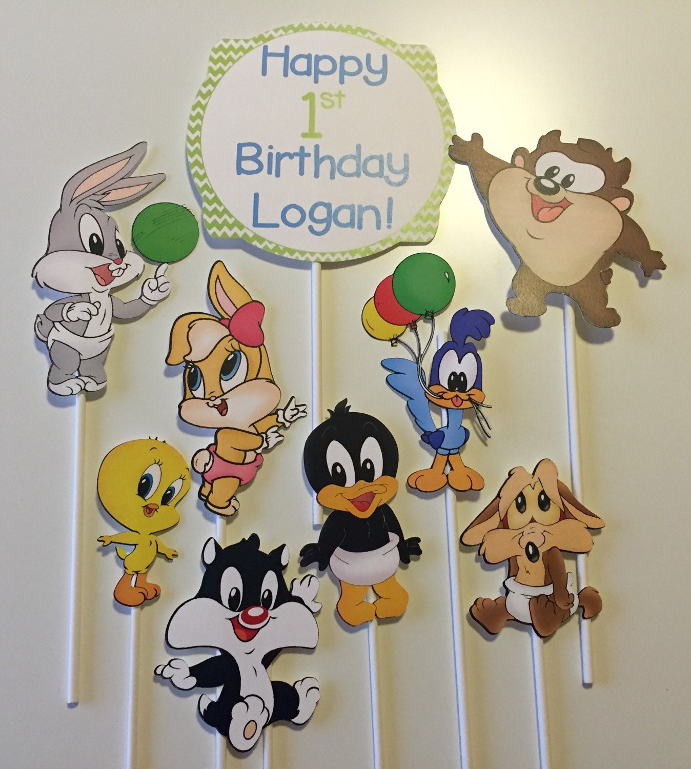 Baby Looney Tunes Centerpiece Picks/Centerpieces/Bugs