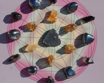 Protection Grid Wall or table Art- to protect you in life. 8 X 10