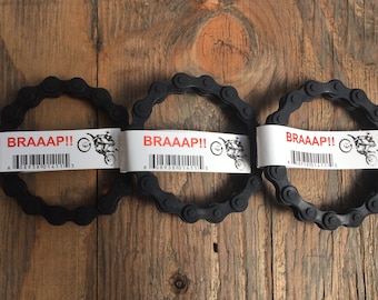 3 MX BLACK CHAIN wristband bracelet