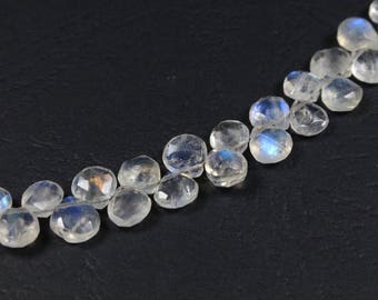 1 drop briolette faceted Moonstone approximately 5-6mm