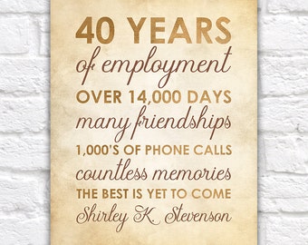 Employee Retirement Gift, Leaving Company, Last Day, Job Gifts, Assistant Gift, Special Employee, Boss, Manager, Moving Away, Retire | WF548