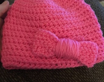Crochet Hat with a Bow