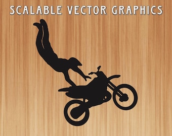 dirt bike svg, motorcycle cut file, dirtbike svg wireframe, dirtbike outline, engravable motorcyle, dirtbike rider, dirt bike jump