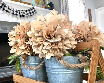 Vintage Book Page Flowers