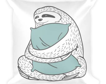 fuzzy sloth pillow