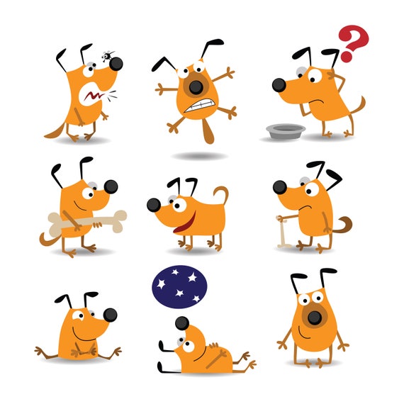 Funny dog Svg/Eps/Png/Jpg/ClipartsPrintable Silhouette and