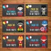 Superheroes Party Tags Chalkboard -- Superheroes Party Tags -- Superheroes Party Favors -- Superheroes Printables
