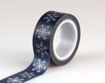 Echo Park I Love Winter Snowflakes Washi Tape, Christmas Snowflakes Tape . 15 feet