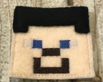 UNCUT Minecraft inspired Steve Feltie