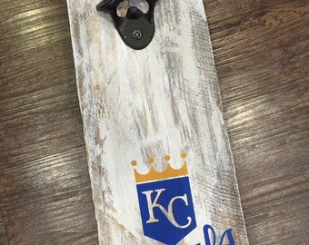 KC Royals Vintage Style Wall Mounted Bottle Opener