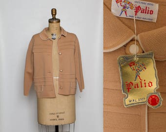 vintage 1960s wool cardigan sweater | NWT deadstock